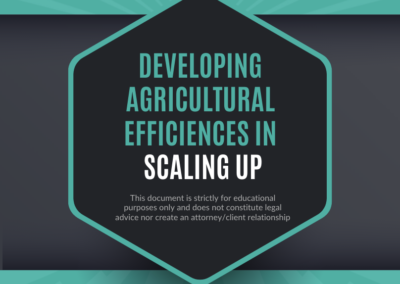 Developing Agricultural Efficiencies in Scaling Up