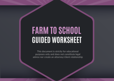 Farm to School Guided Worksheet