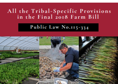 All the Tribal-Specific Provisions in the Final 2018 Farm Bill
