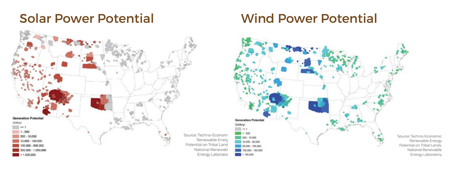 Maps of Solar and Wind Power Potential